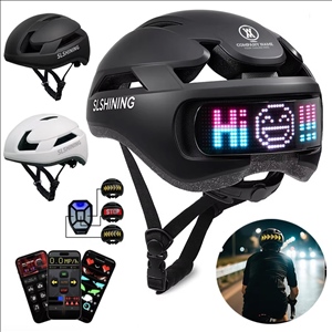 Smart App Program Bike Helmet with USB Rechargeable Light